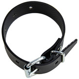 Pvc Gürtel mit Schnalle 25cm schwarz