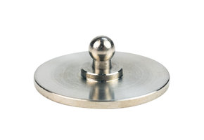 Loxx Edelstahl Bodenplatte rund ohne Loch klebbar 316