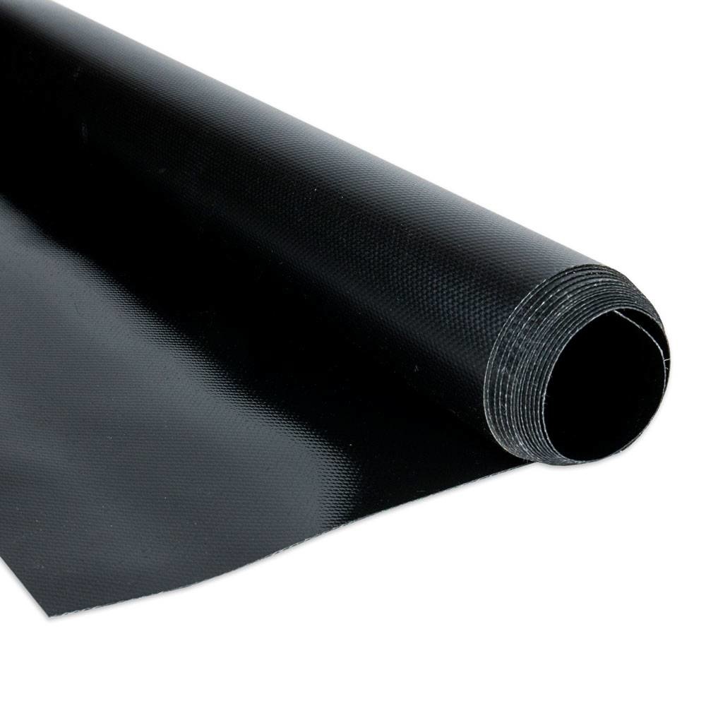 PVC Plane 650 g/m2 – 250 cm breit, schwarz, Meterware von der Rolle