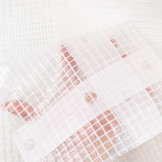 6x12m Transparente gitterverstärkt Plane 250gr