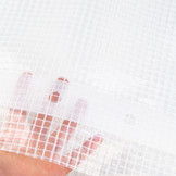 6x10m Transparente verstärkte Plane 250gr