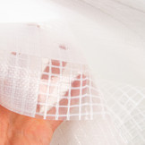 4x6m Transparente gitterverstärkt Plane 250gr