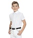 Equithème EQUITHÈME MESH BOYS SHORT SLEEVED POLO - White