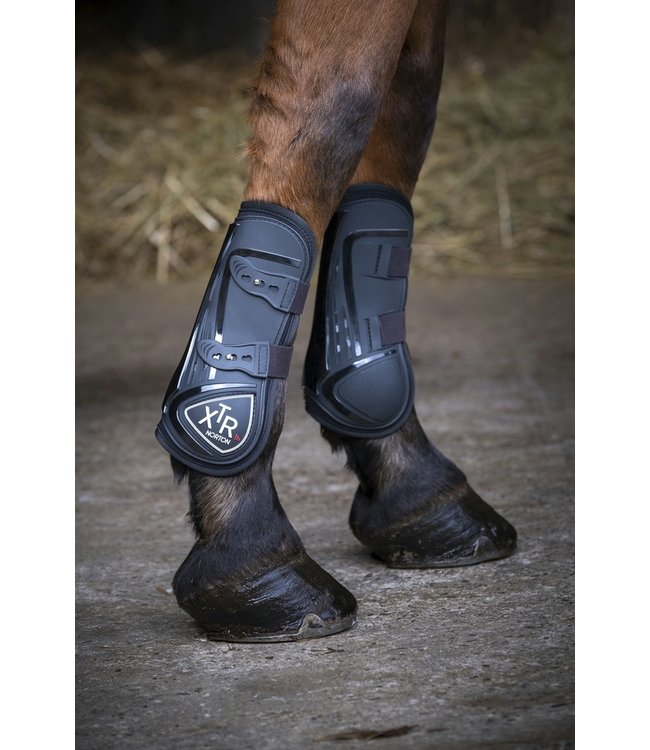 NORTON “XTR” BUTTON UP TENDON BOOTS - Black