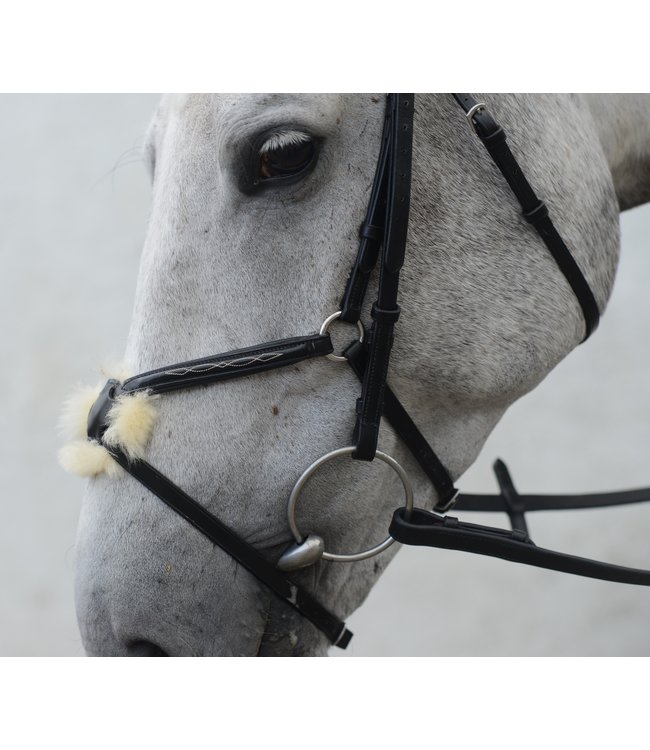 MACKEY CLASSIC PADDED GRACKLE BRIDLE - Black