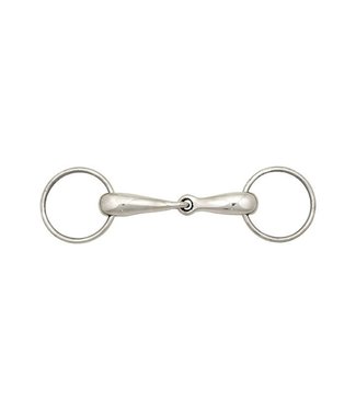 Mackey MACKEY NORMAL RING HOLLOW MOUTH SNAFFLE (Thin)