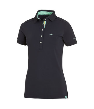 Schockemohle SCHOCKEMOHLE 'MARLENA'  LADIES SS POLO SHIRT Dark Blue