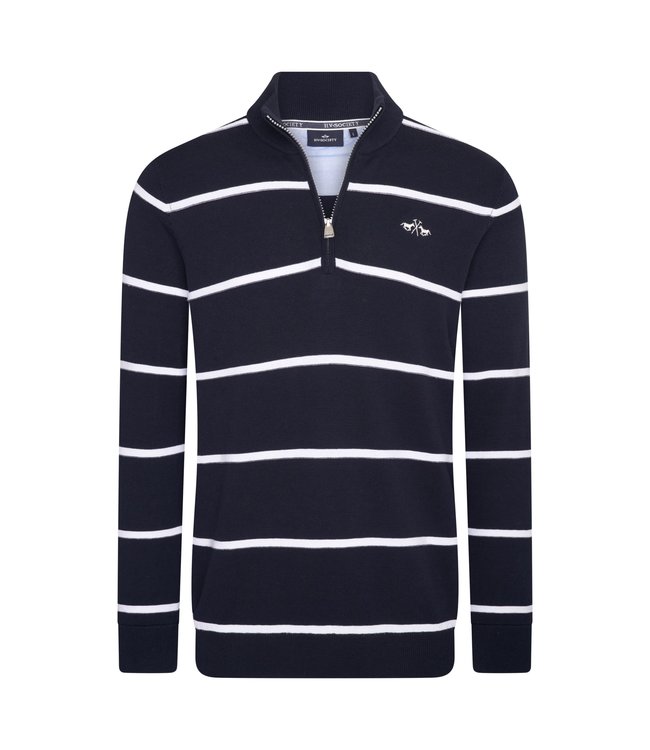 HVS 'SABAS' PULLOVER HALF ZIP - Navy