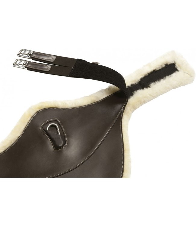 NORTON PRO 'SHEEPSKIN LINED' BELLY PROTECTOR GIRTH - Brown