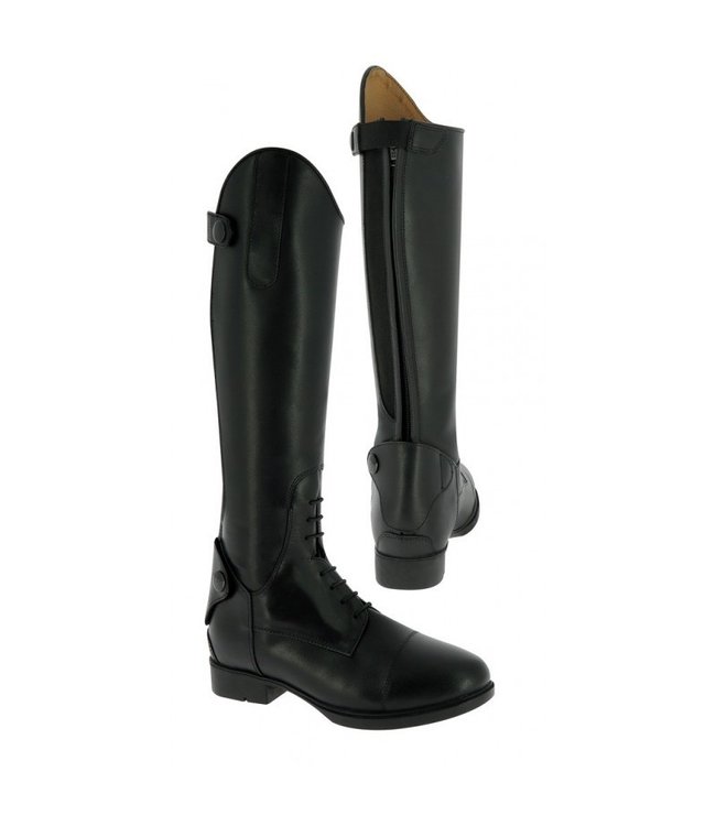 EQUITHÈME CHILDRENS LEATHER BOOTS - Black