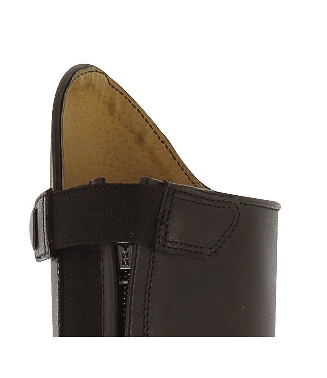 EQUITHÈME CHILDRENS LEATHER BOOTS - Black