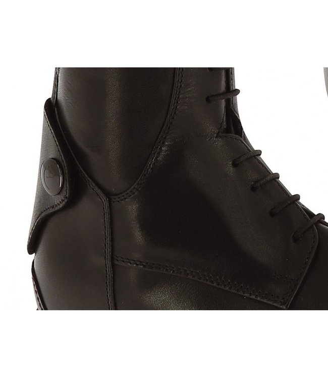 EQUITHÈME CHILDRENS LEATHER BOOTS - Black