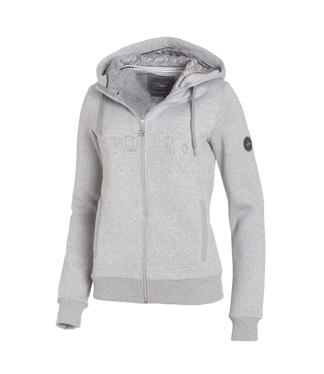 SCHOCKEMOHLE 'CASSIE' LADIES SWEAT JACKET - Silver Mix