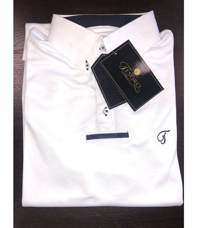 TESORO MENS COMPETITION SHIRT - White