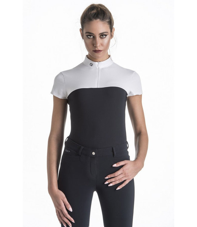 EGO7 WOMENS SHORT SLEEVED 'MESH' TOP - Navy