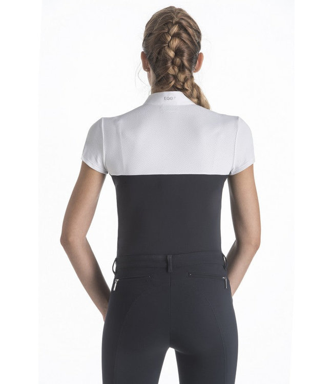 EGO7 WOMENS SHORT SLEEVED 'MESH' TOP - Navy