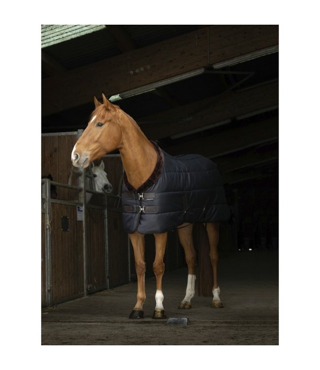 EQUITHÈME "TEDDY" STABLE RUG - Green/Brown