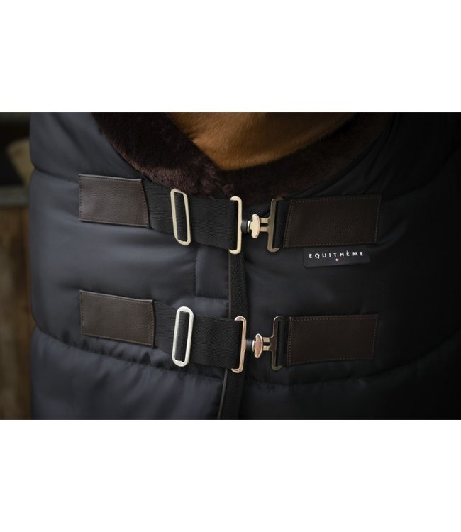 EQUITHÈME "TEDDY" STABLE RUG - Green/Brown