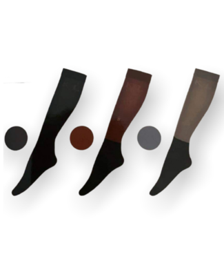 Kingsland KL 'ORAH' UNISEX SHOW SOCKS One Size, Assorted Colours (Pack of 3)