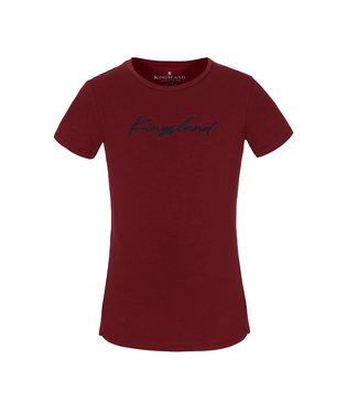Kingsland KL 'ORA' JUNIOR ROUND NECK T-SHIRT - Burgundy