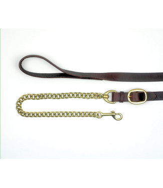 Mackey MACKEY CLASSIC 6" LEATHER LEAD with CHAIN