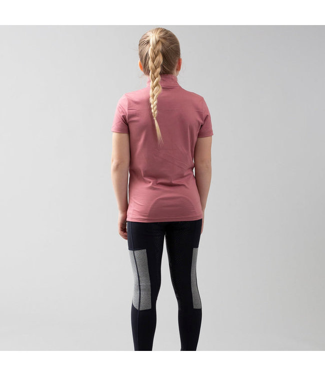 KINGSLAND 'ORCHID' JUNIOR 1/2 ZIP TRAINING SHIRT - Pink Mesa Rose