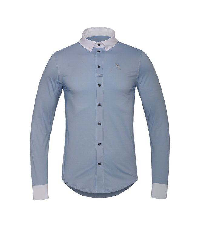 KINGSLAND 'OLA' MENS LS SHOW SHIRT - Coastal Blue