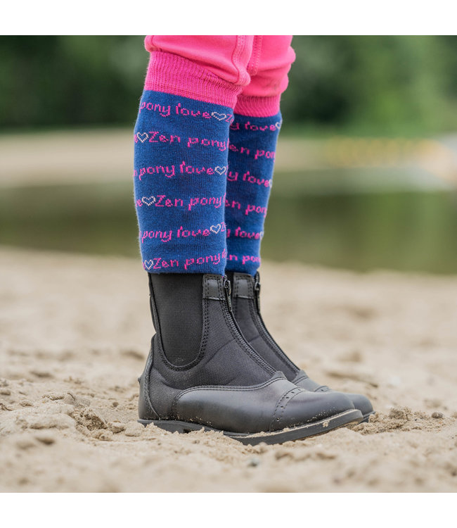 HORKA 'JOLLY' KIDS RIDING SOCKS - Blue