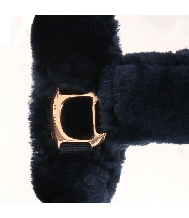 EQUITHÈME 'TEDDY' PINK GOLD HEADCOLLAR - Navy