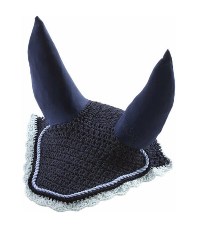 USG 'ELEGANT' FLY VEIL - Navy/Ice Blue