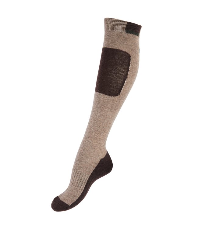 KINGSLAND 'SUVAN' UNISEX WOOL-MIX KNEE SOCKS - Brown Iron