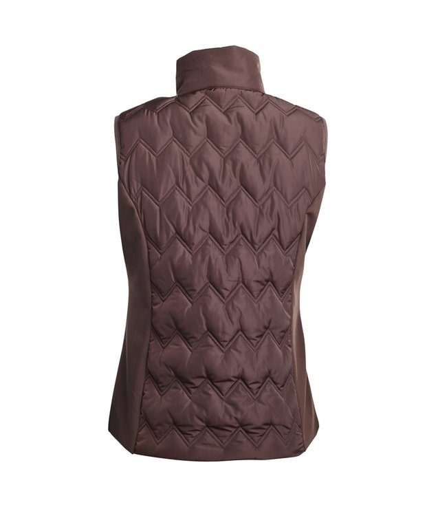 KINGSLAND 'SIA' LADIES INSULATED BODYWARMER - Brown Hot Chocolate