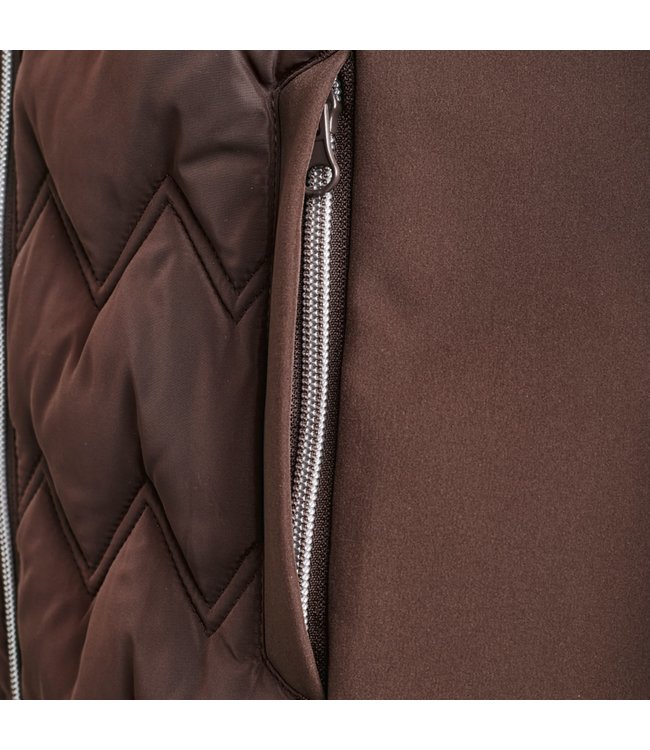 KINGSLAND 'SIA' LADIES INSULATED BODYWARMER - Brown Hot Chocolate