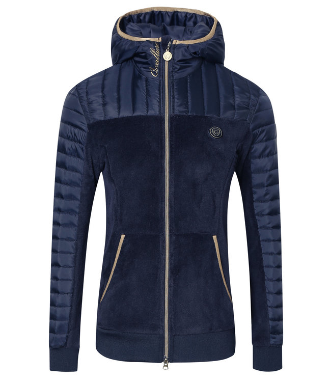 COVALLIERO LADIES HOODY JACKET, Dark Navy