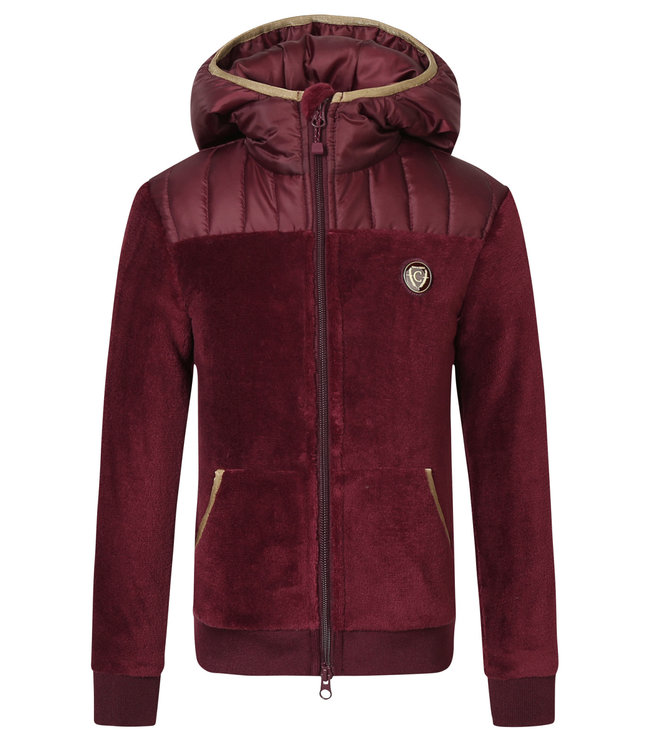 COVALLIERO KIDS HOODY JACKET, Merlot