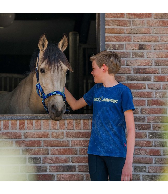 RED HORSE 'COOPER' T-SHIRT - Blue