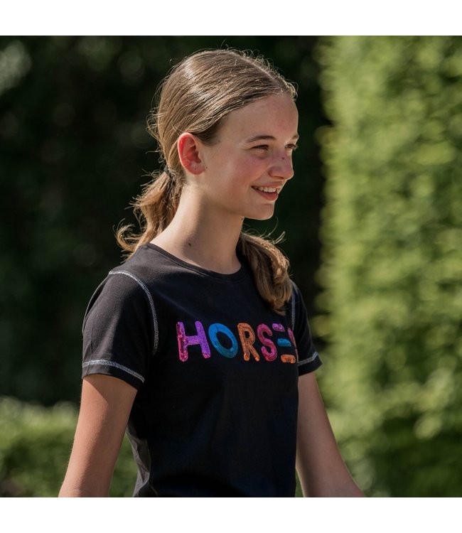 RED HORSE 'LUXOR' T-SHIRT - Blue