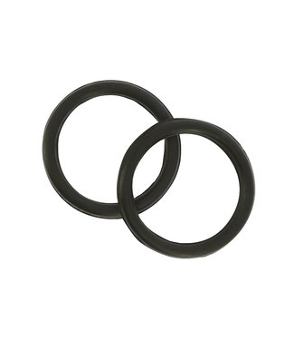 Mackey PEACOCK RUBBER RINGS (Pair) - Black