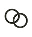 Mackey PEACOCK RUBBER RINGS (Pair) - Black