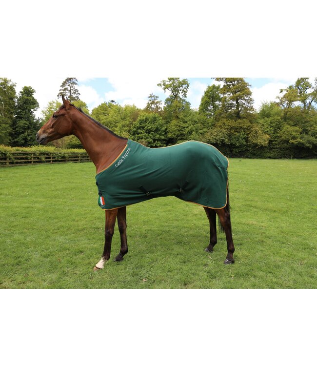 CELTIC EQUINE IRISH FLAG FLEECE -Green/Gold