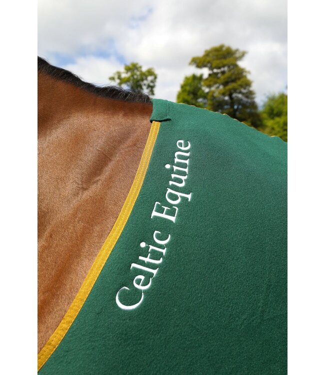 CELTIC EQUINE IRISH FLAG FLEECE -Green/Gold