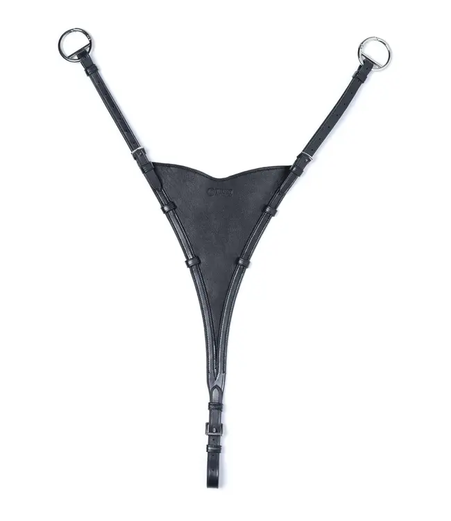 TRUST EQUESTRIAN MILANO SOFT BIB MARTINGALE - Black