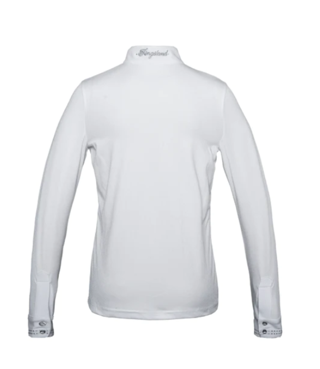 KINGSLAND 'ELEMIS' JUNIOR GIRLS SHOW SHIRT - White