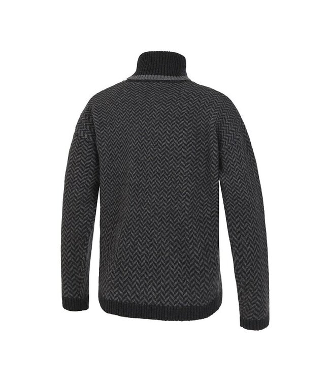 KINGSLAND 'FLAVY' LADIES KNITTED ROLLNECK - Charcoal Melange