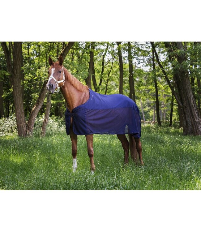 EQUITHEME FLEECE/MESH RUG - Navy