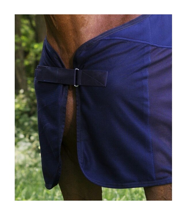 EQUITHEME FLEECE/MESH RUG - Navy