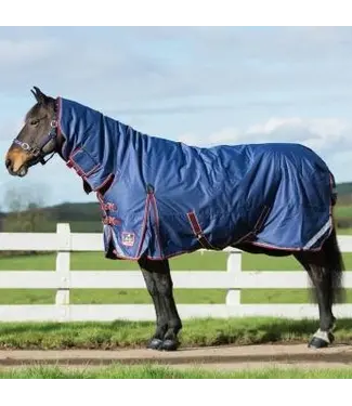 Mackey KEADEEN PLUS FULL NECK HEAVY OUTDOOR RUG 300g - Navy/Burgundy