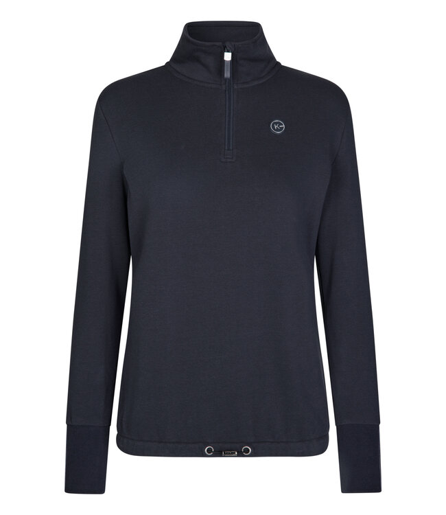 KINGSLAND 'HUSNA' LADIES 1/2 ZIP SWEAT Navy