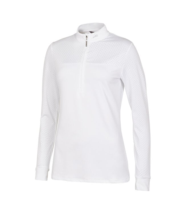 SCHOCKEMOHLE "PENELOPE" LADIES LS FUNCTIONAL & SHOW SHIRT White