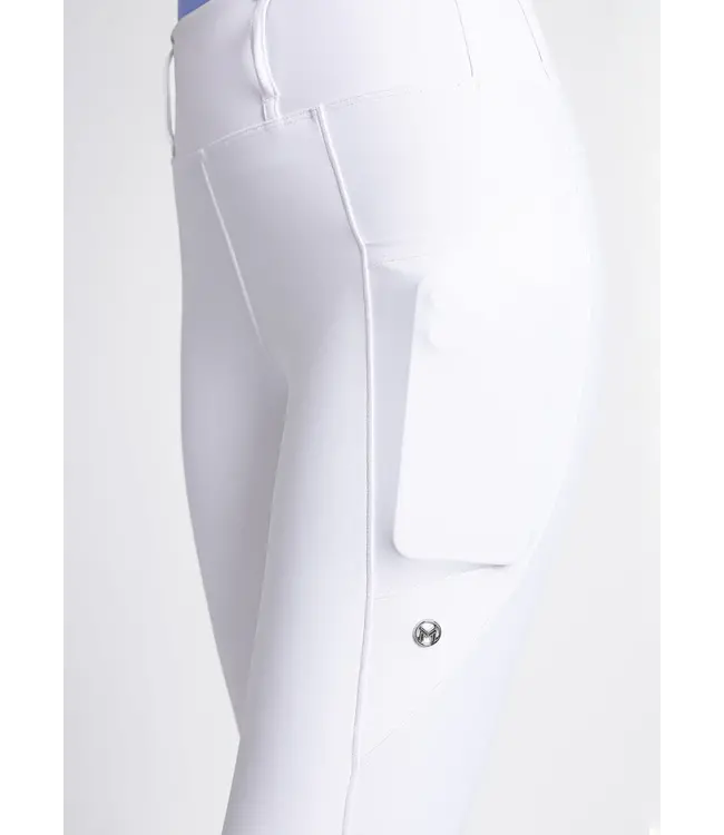 MAXIMILIAN STUDIO RIDING LEGGINGS FGrip - White
